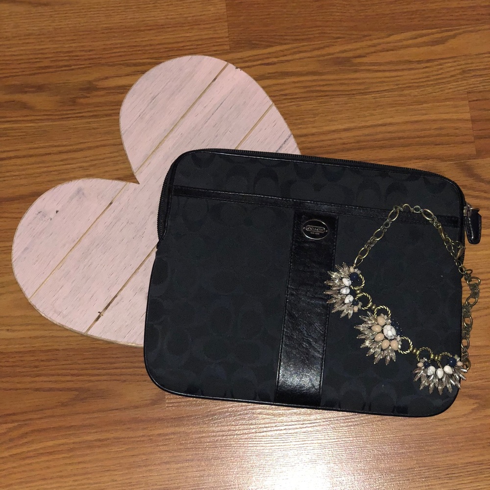 Coach iPad sleeve - Black